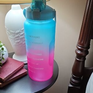 New, Never used Gradient Blue and Pink Water Bottle